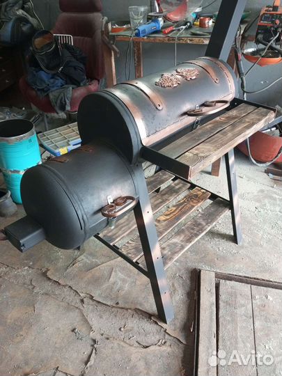 Мангал - коптильня 