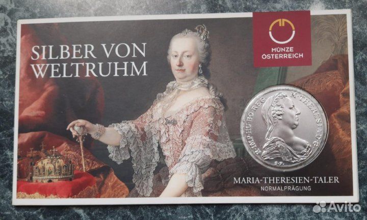 Монета талер Марии-Терезии