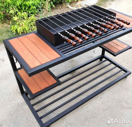 Мангал с крышей / Кованый мангал в стиле лофт