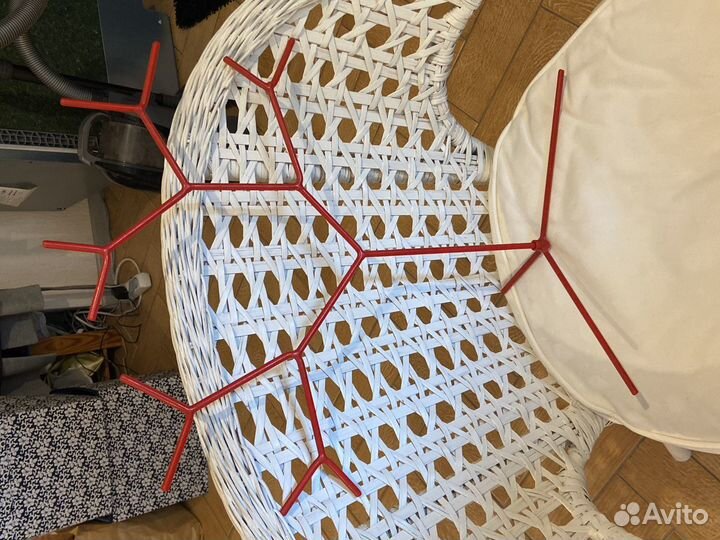 Подставка под украшения, икеа, цвет красный