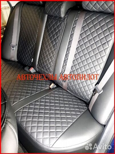 Чехлы Автопилот Toyota Corolla 11 из экокожи Ромб