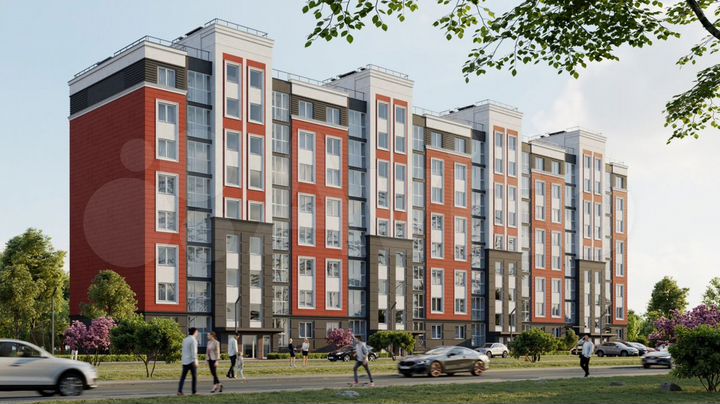 2-к. квартира, 54,3 м², 4/8 эт.