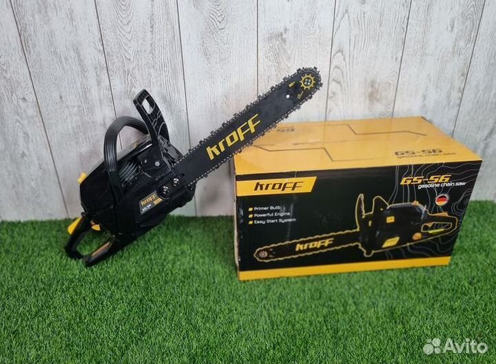 Бензопила цепная kroff 56