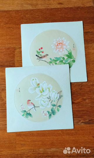 Картина на шёлке в китайском стиле