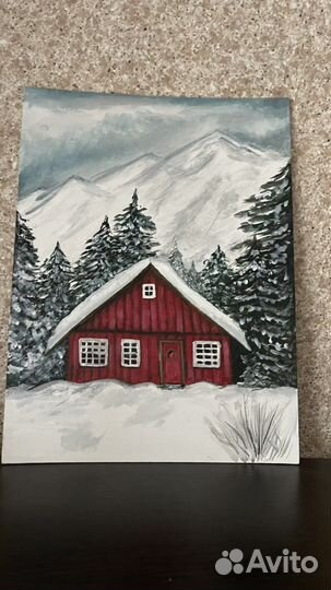 Картина Дом в Горах