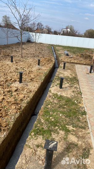 Дренаж участка под ключ