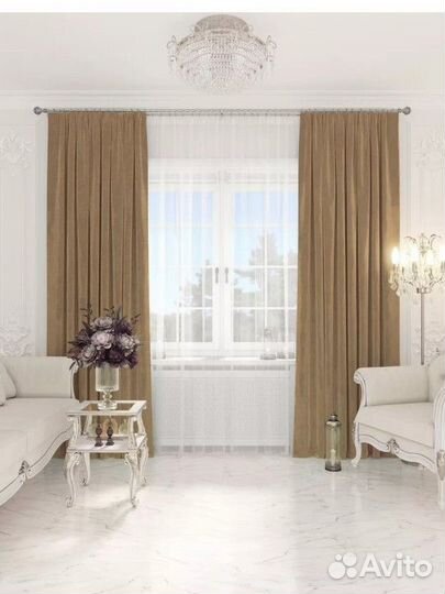 Шторы бархат новые+2 подхватата
