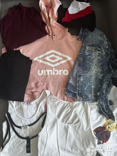 Одежда H&M, umbro, Stradivarius пакетом