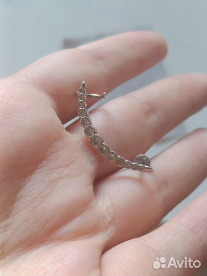 Кафф серебро