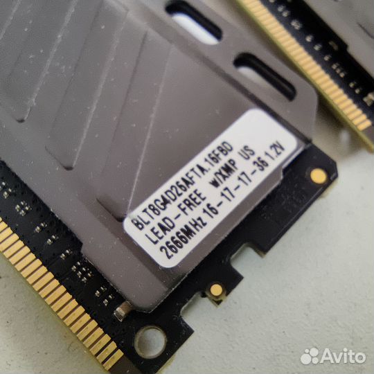 DDR4 16GB 2666 MHz Crucial Ballistix Tactical