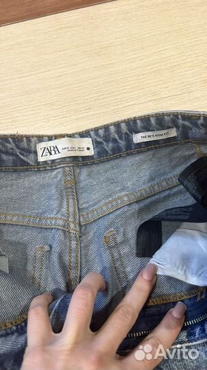 Джинсы zara mom fit 32