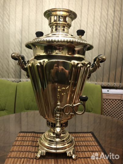 Самовар на дровах старинный