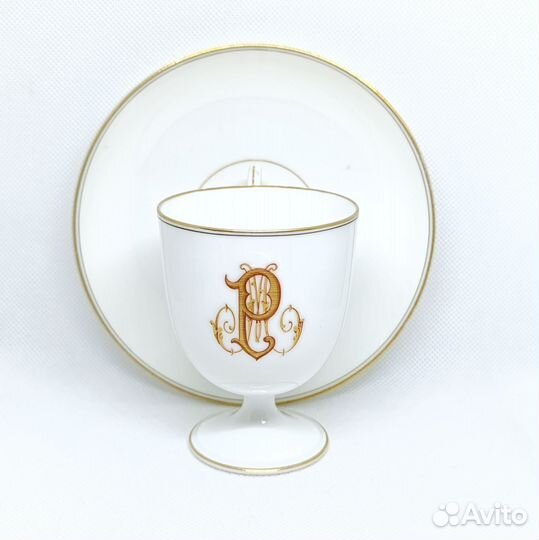 Кофейная пара 19 век Франция антикварная