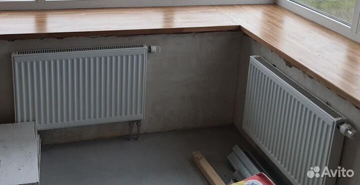 Стальной радиатор 80*50 нижнего подключения