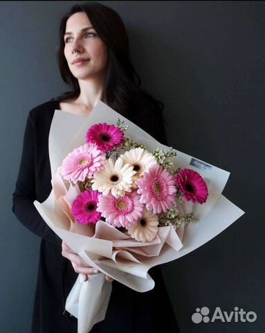 Ирисы Герберы букет Иркутск