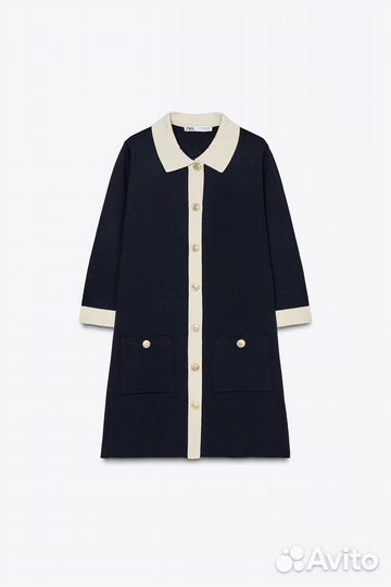 Трикотажное мини-платье zara