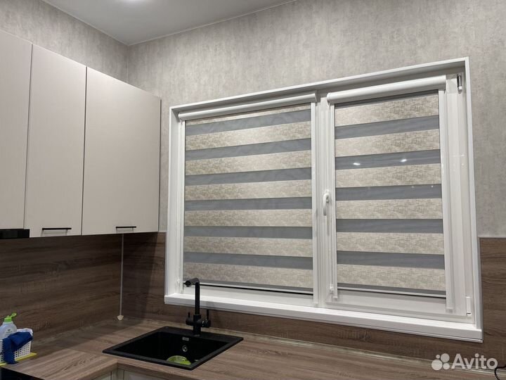 Рулонные шторы зебра