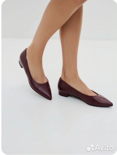 Балетки натуральная кожа 39