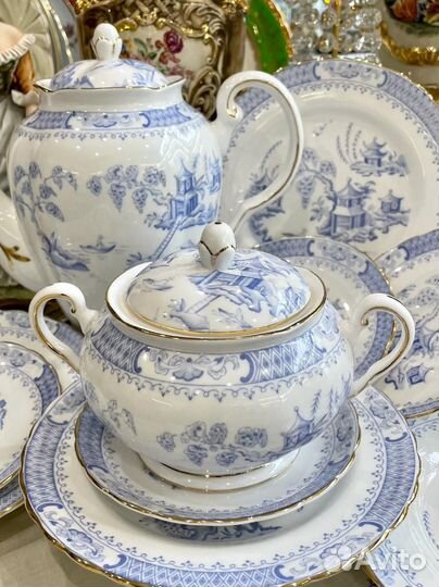 Винтажный чай/кофе сервиз. Tuscan Fine English