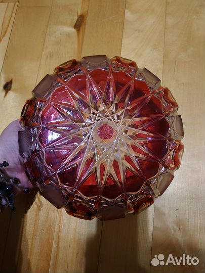 Хрустальная пепельница чехия