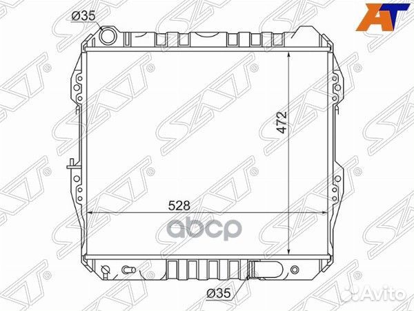 Радиатор Toyota 4Runner 89-95 / Hilux Surf 89-95
