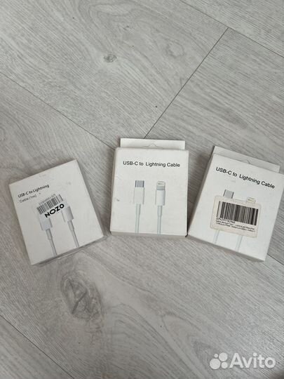 Кабель apple lightning USB-C (1 метр)