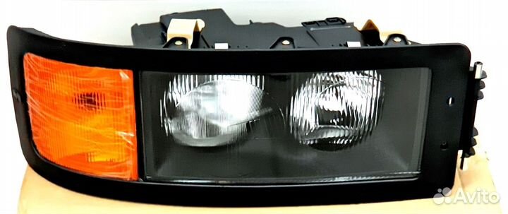 Фара левая Shacman F2000 стекло не линзованная (on