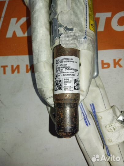 Шторка airbag лев. Chevrolet Cruze 2012 13251651