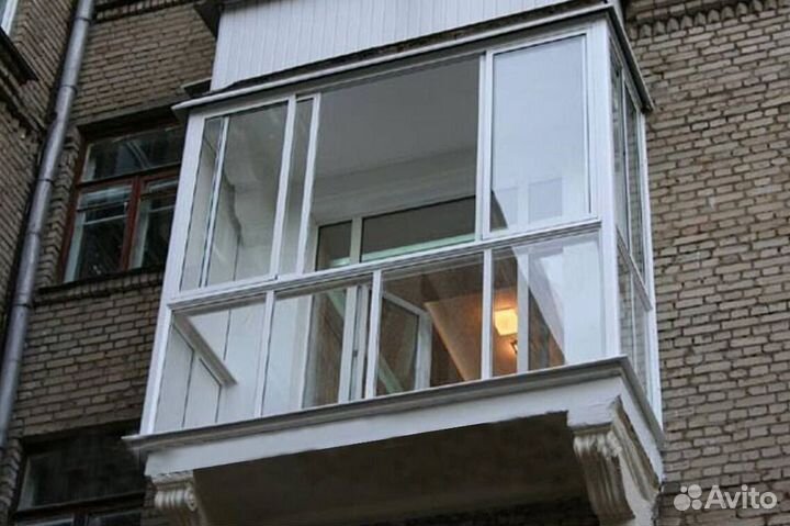 Остекление балконов и лоджий в рассрочку O7039