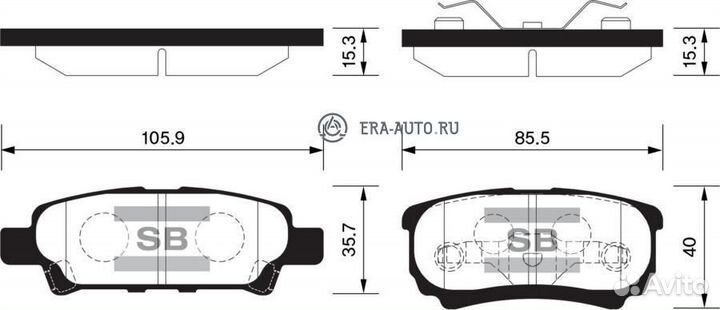 Sangsin brake SP2111 Колодки тормозные mitsubishi