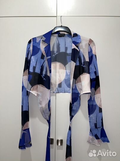 Топ Prettylittlething полупрозрачный S(42)