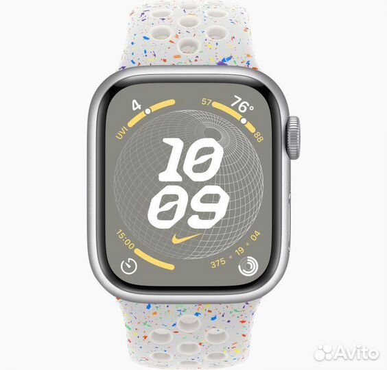 Часы Apple Watch 9 41mm Pure Platinum Nike, S/M