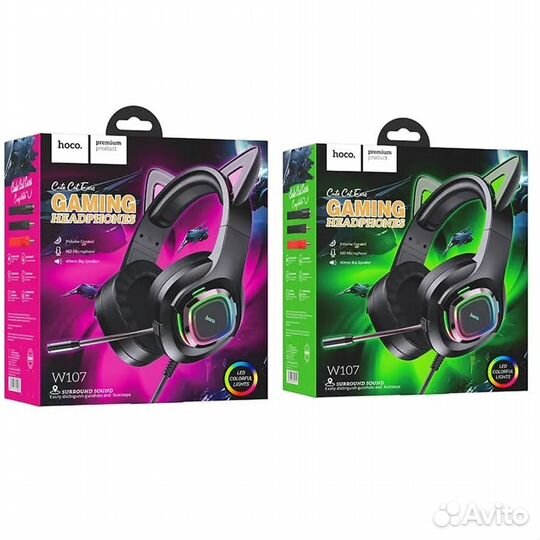 Проводные накладные наушники Hoco W107