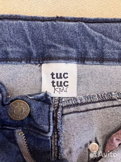 Джинсы для девочки 10-12 лет 152 см Tuctuc