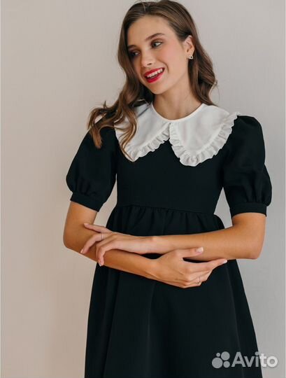 Платье с нарядным воротником 46-48 (M-L)