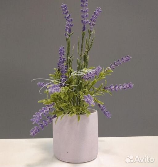 Кашпо-цилиндр гладкое из бетона