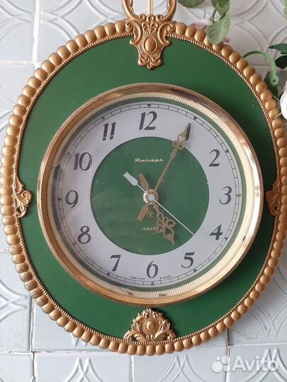 Часы настенные Янтарь СССР, часы с кукушкой