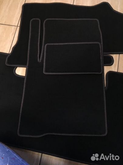 Велюровые серые коврики УАЗ Патриот 2020г