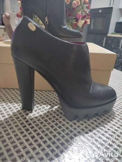 Ботильоны женские 37 размер натуральная кожа