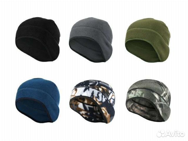 Шапка флисовая подшлемник (разная расцветка)