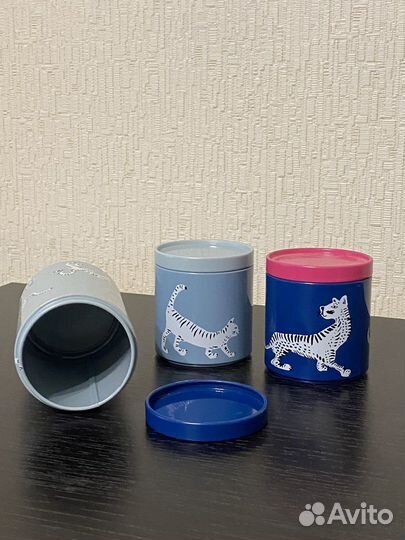 Баночки для хранения IKEA Plugghäst 3 шт кот