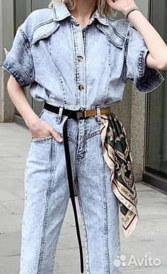 Рубашка джинсовая