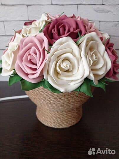 Светильник ночник цветы