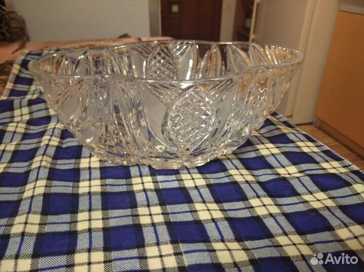Хрустальная ваза, конфетница, салатница СССР