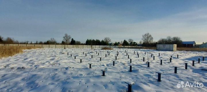 Свайно винтовой фундамент под ключ