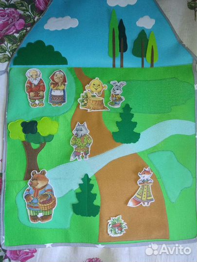 Фартук - театр, сказка из фетра