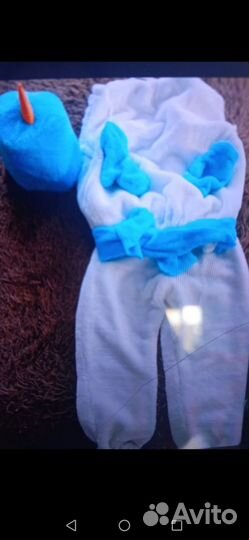 Костюм снеговика 134