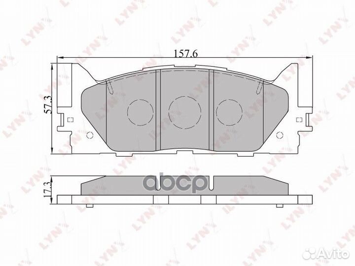 Колодки тормозные передние toyota Camry(V40) 06