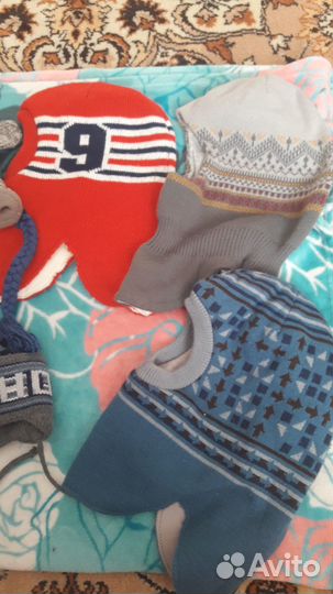 Шапки теплые на мальчика 50-52, Солнечный