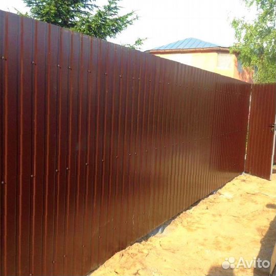 Забор из профнастила